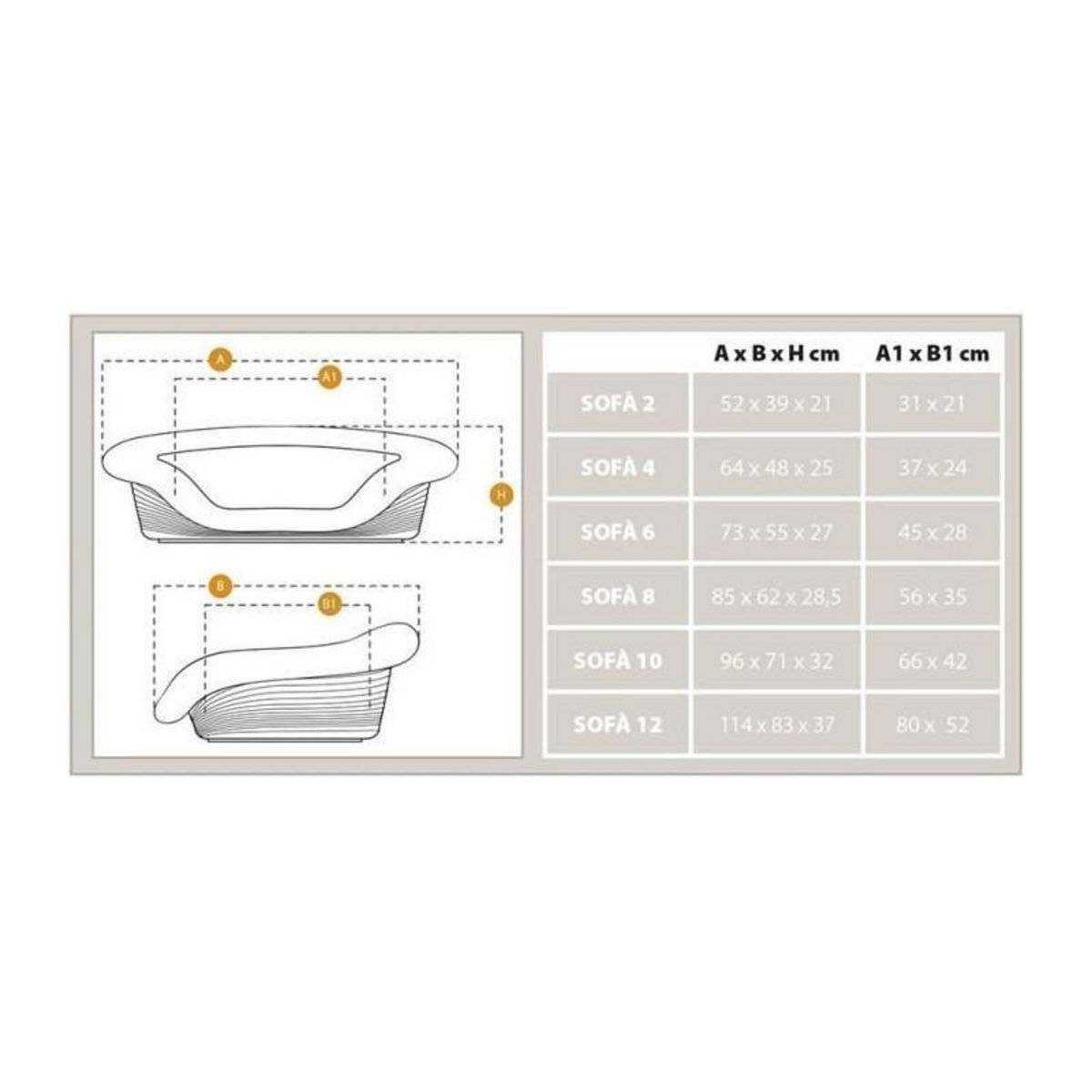 Ferplast Corbeille - FERPLAST - SOFA 2 - Avec coussin a motif 1