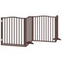 Voir la diapositive 4 : VIDAXL Barriere pour chien porte pliable 10 panneaux bois de peuplier