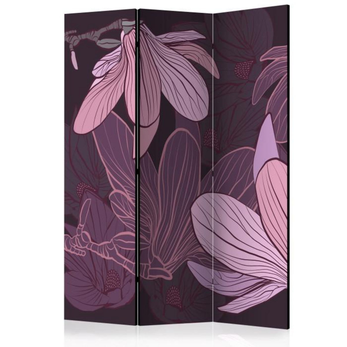 Paris Prix Paravent 3 Volets  Dreamy Flowers  135x172cm