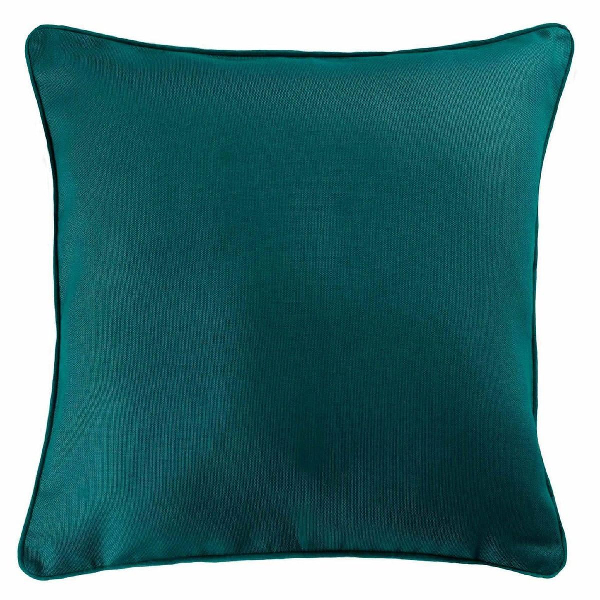 Voir la diapositive 1 : Douceur d'Intérieur Coussin déco  panama  60x60cm vert emeraude