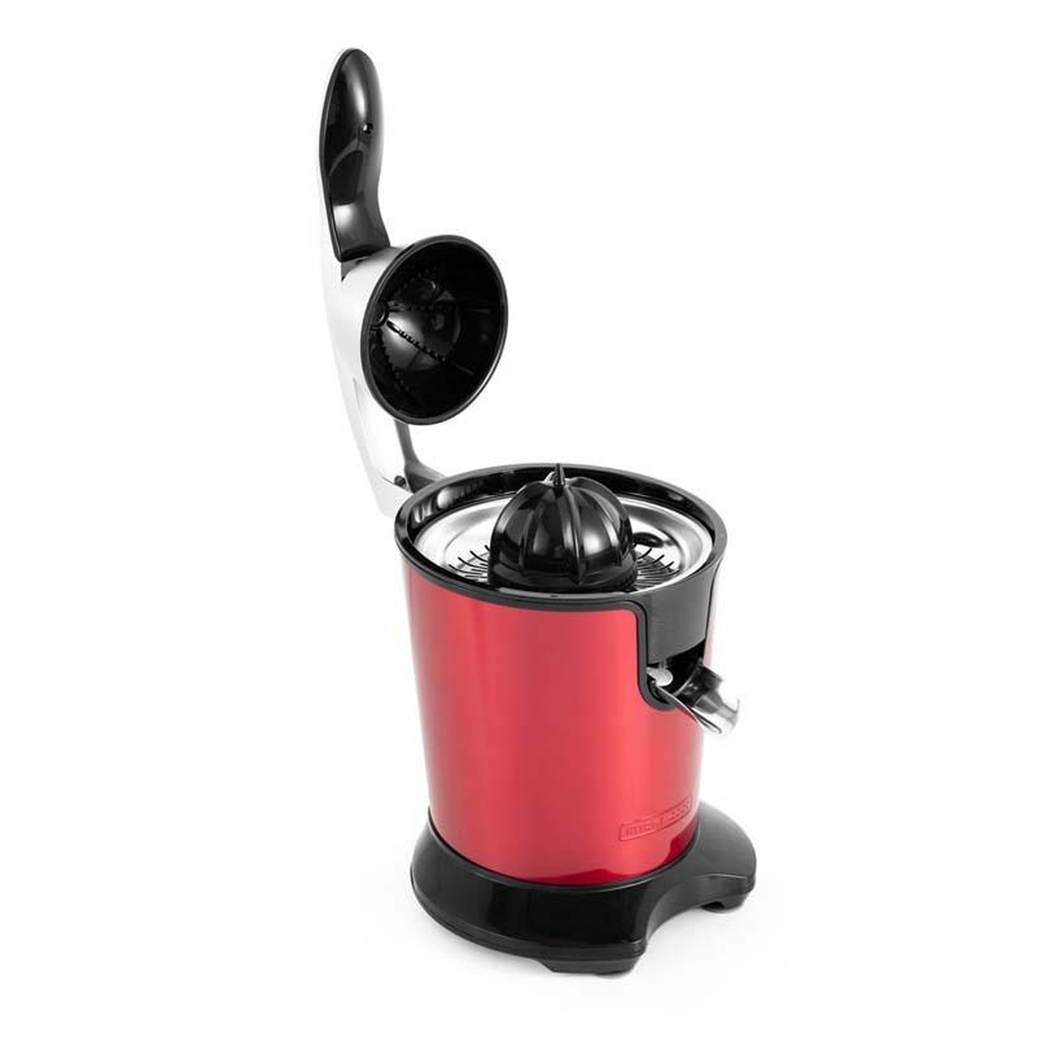 Voir la diapositive 6 : KITCHENCOOK Presse agrumes inox double cônes et filtre en acier presspro rouge kitchencook