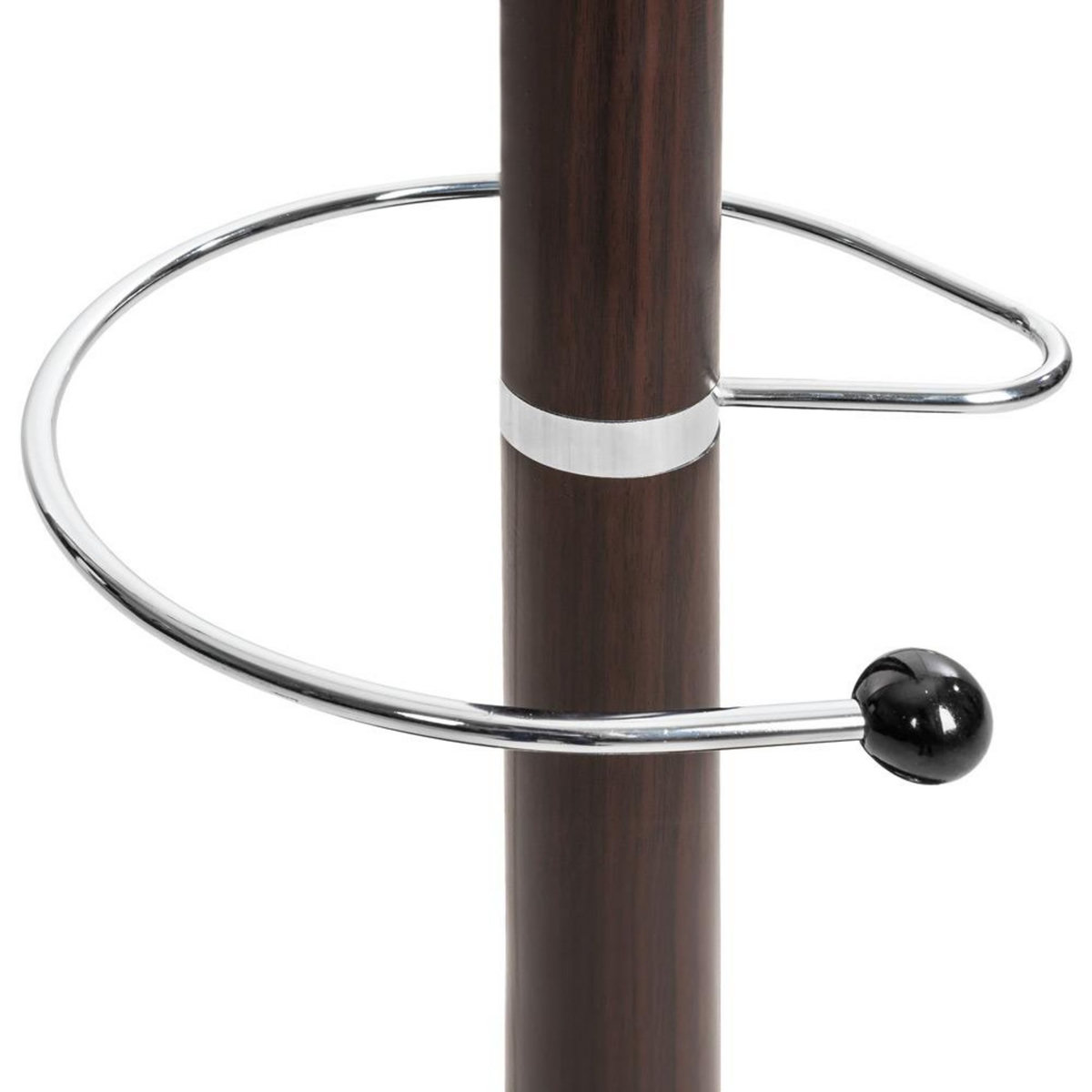 tectake Porte manteau en métal et marbre noir/marron