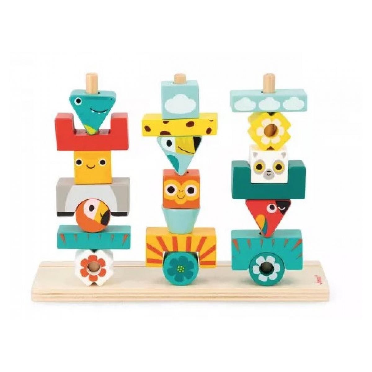 Juratoys-Janod Tropik - Totem tropik Jeu de memoire