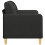 Voir la diapositive 4 : VIDAXL Canape a 2 places Noir 120 cm Tissu