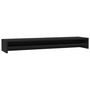 Voir la diapositive 2 : VIDAXL Support de moniteur Noir 100x24x13 cm Bois d ingénierie