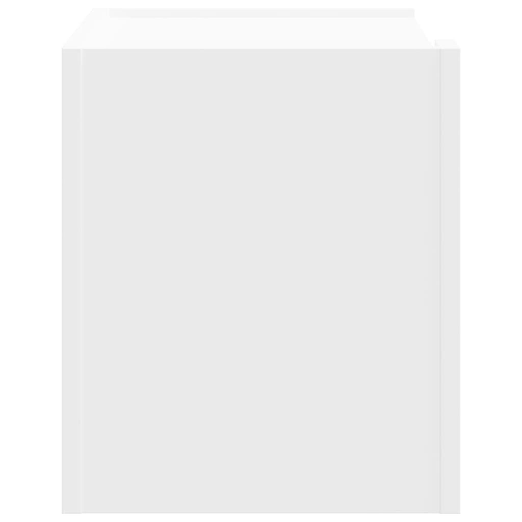 Voir la diapositive 5 : VIDAXL Table de chevet murale blanc 45x30x35 cm