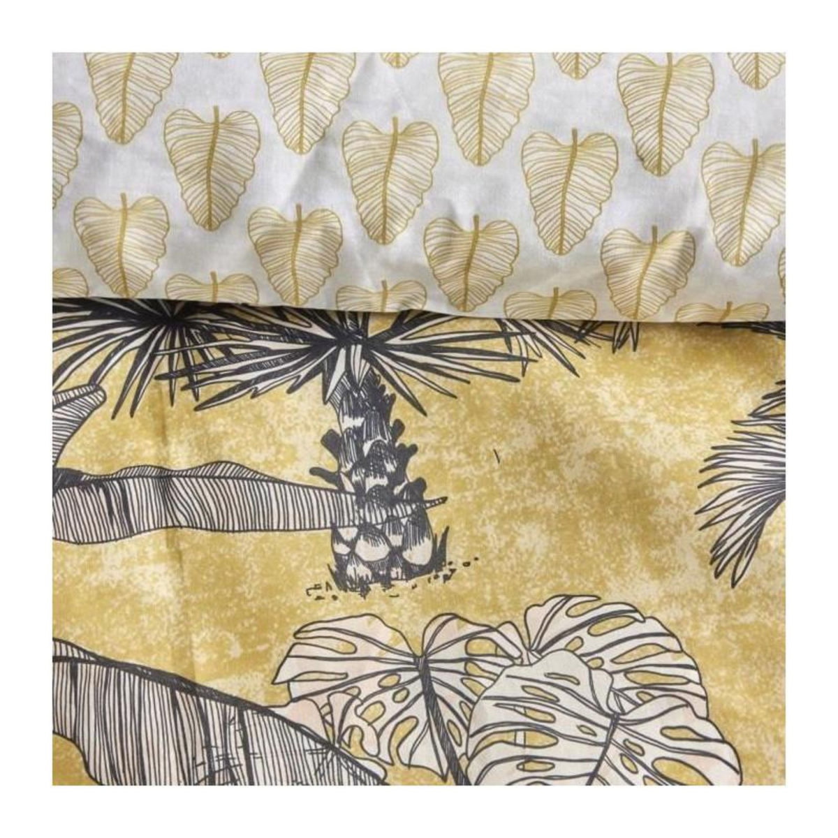 Today Parure de lit imprimé SUNSHINE LOUISA - TODAY - Jaune 260x240cm