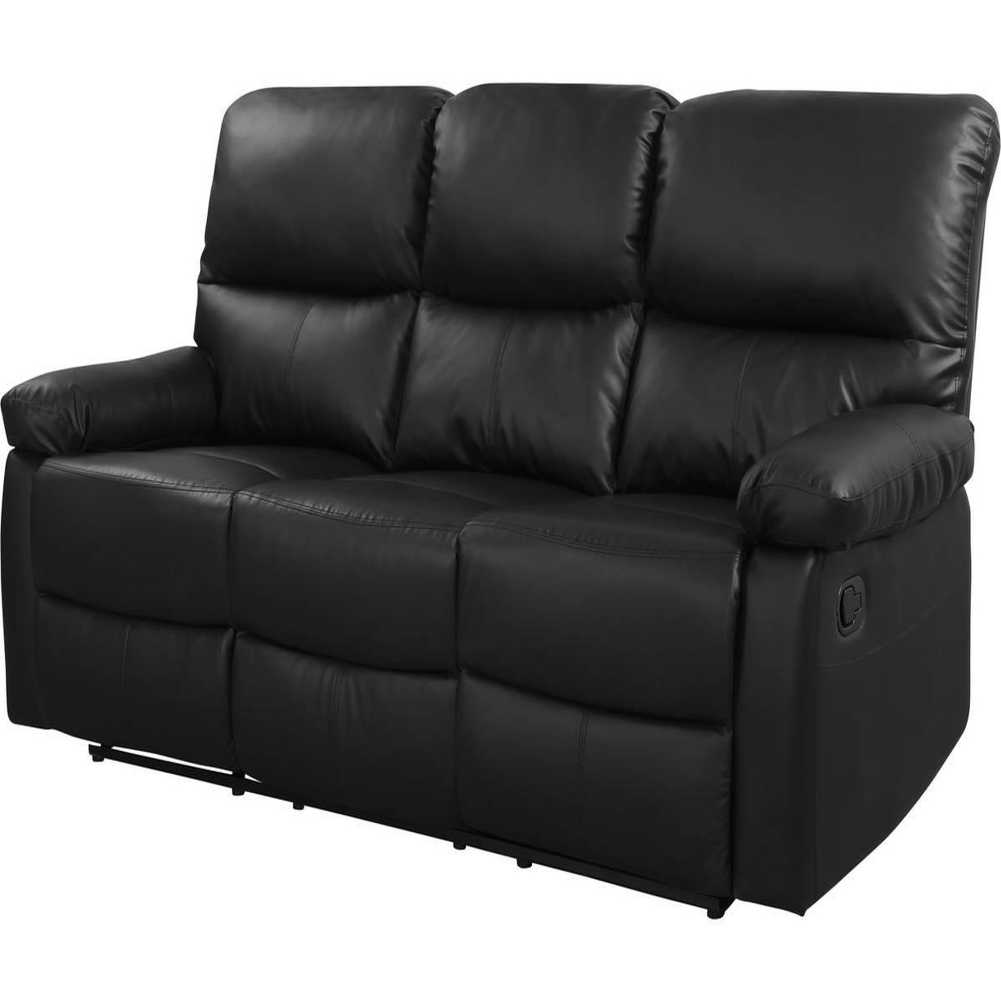Habitat et Jardin Canapé relax  lincoln  - 197 x 89 x 103 cm - 3 places - noir