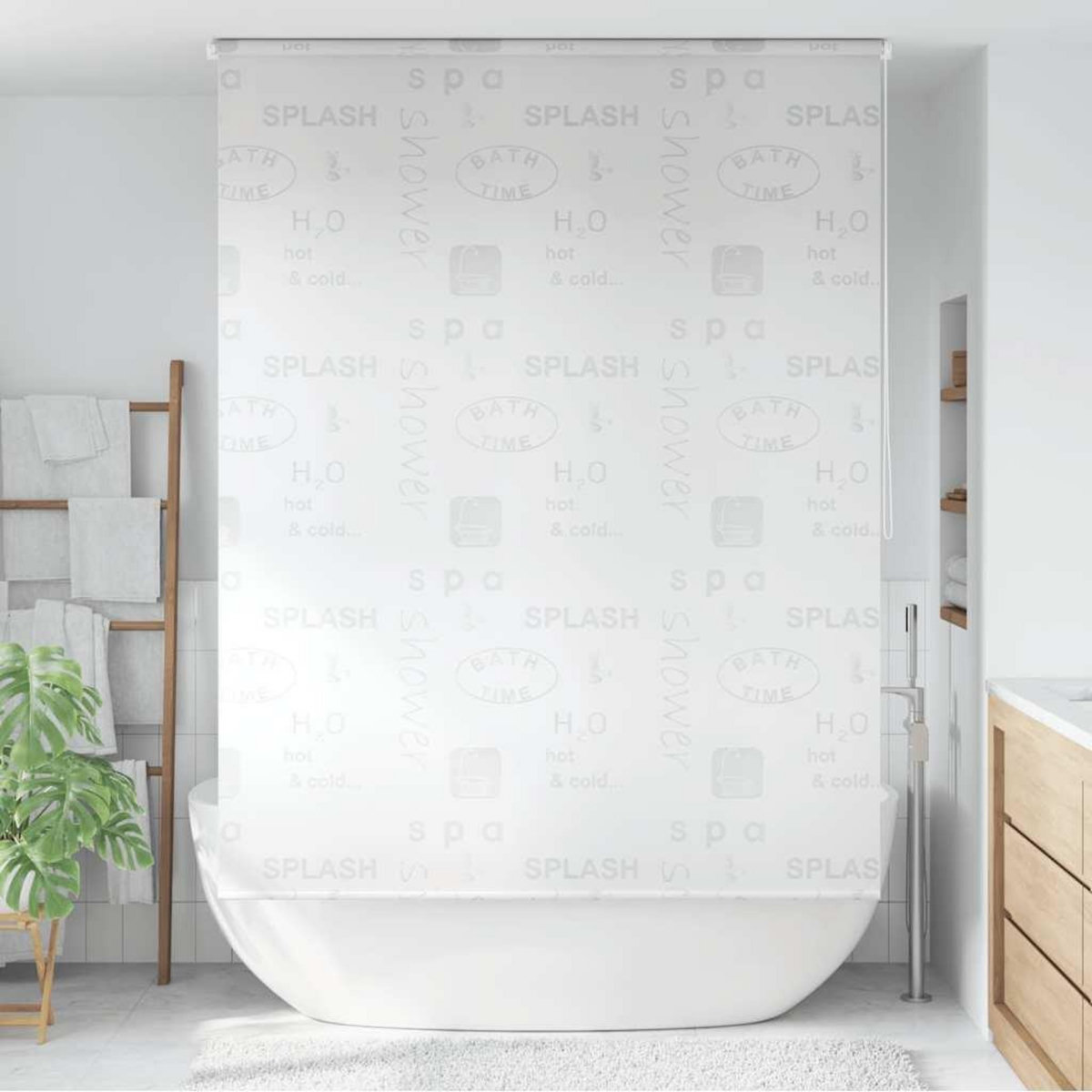 VIDAXL Store roulant de douche 160x240 cm Eclaboussures