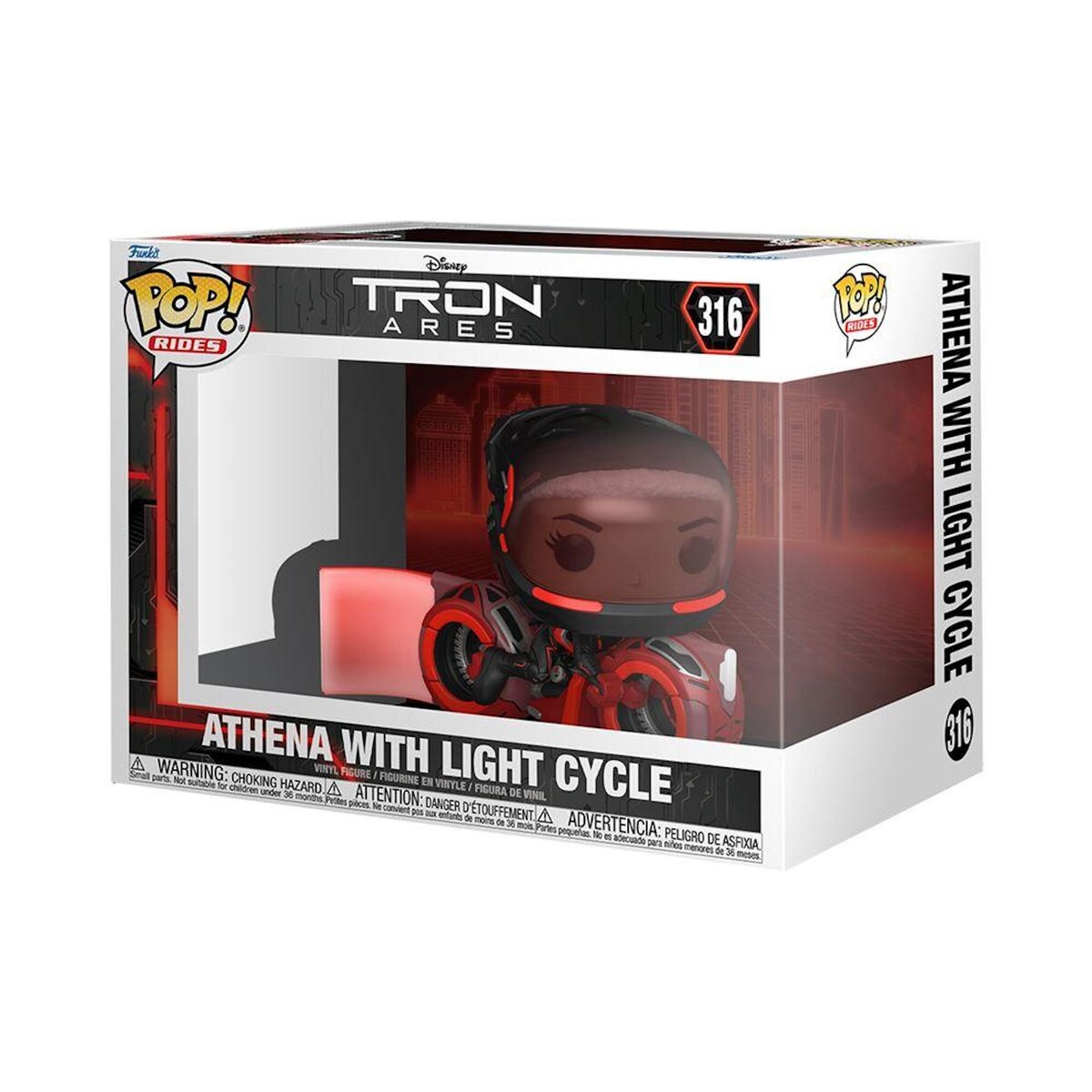 Funko Figurine Funko Pop Rides Tron Ares Athena with Light Cycle