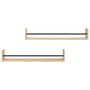 Voir la diapositive 4 : VIDAXL Etageres murales avec barres 2 pcs chene sonoma 80x16x14 cm
