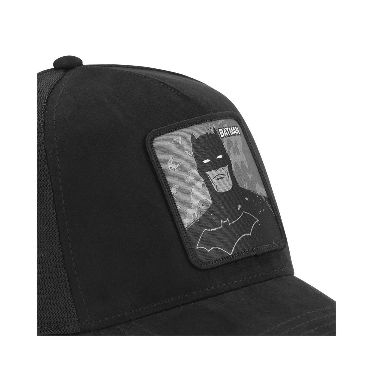 CAPSLAB Casquette trucker premium avec filet en suédine DC Comics Dark Night