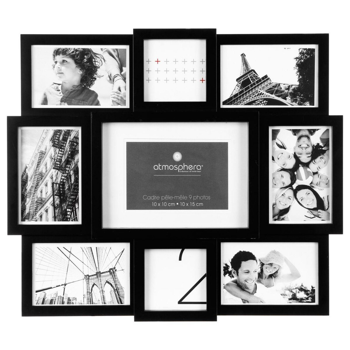 ATMOSPHERA Pele-mêle - 9 Encarts - Noir