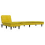 Voir la diapositive 5 : VIDAXL Canape-lit en forme de L jaune 255x140x70 cm velours