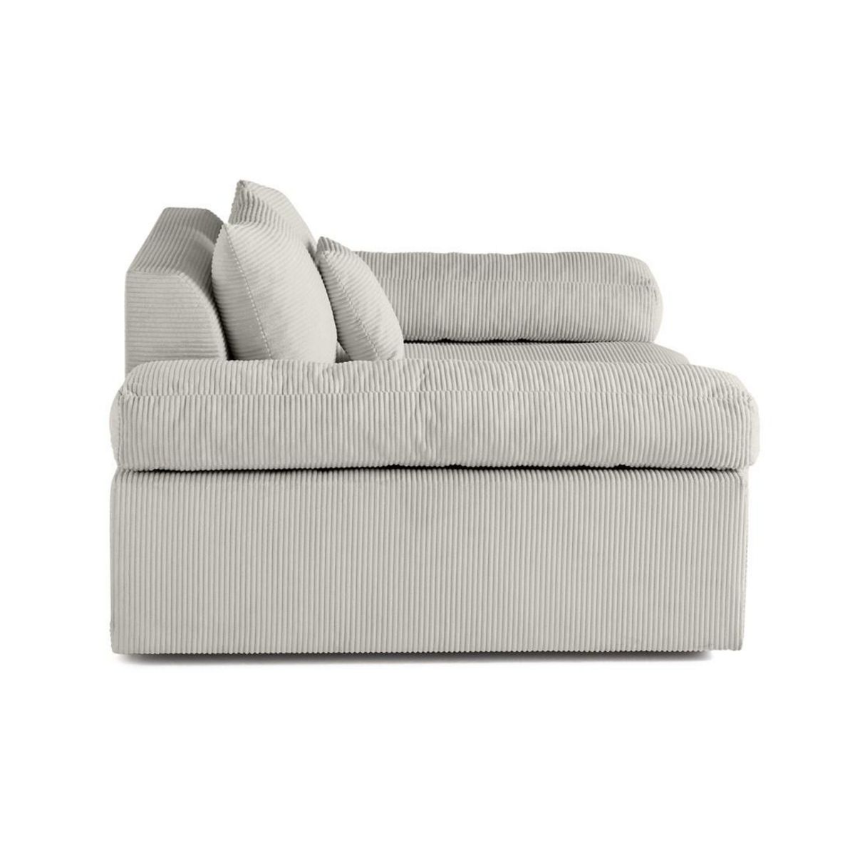 LISA DESIGN Aspen - fauteuil xl - assise profonde - velours côtelé