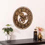 Voir la diapositive 3 : ATMOSPHERA Horloge Murale Mécanique  Jacob  48cm Or
