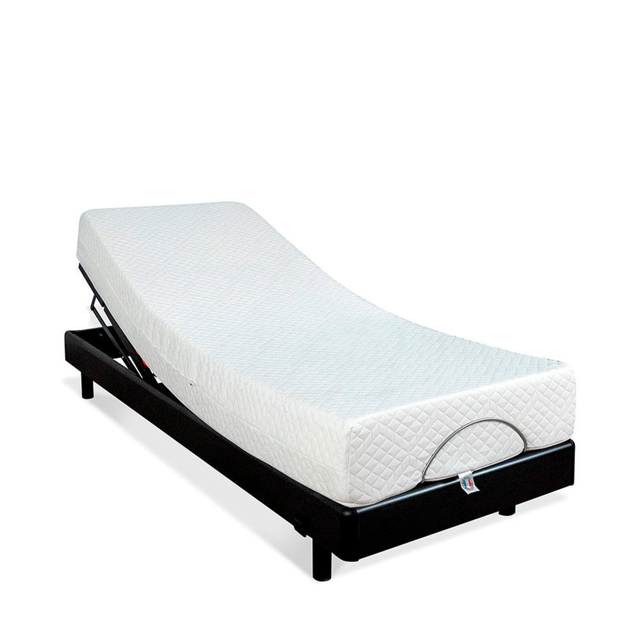 Voir la diapositive 2 : BELLECOUR BELLECOUR LITERIE | Ensemble SUPERFLEX | Sommier électrique + Matelas Mémoire de forme