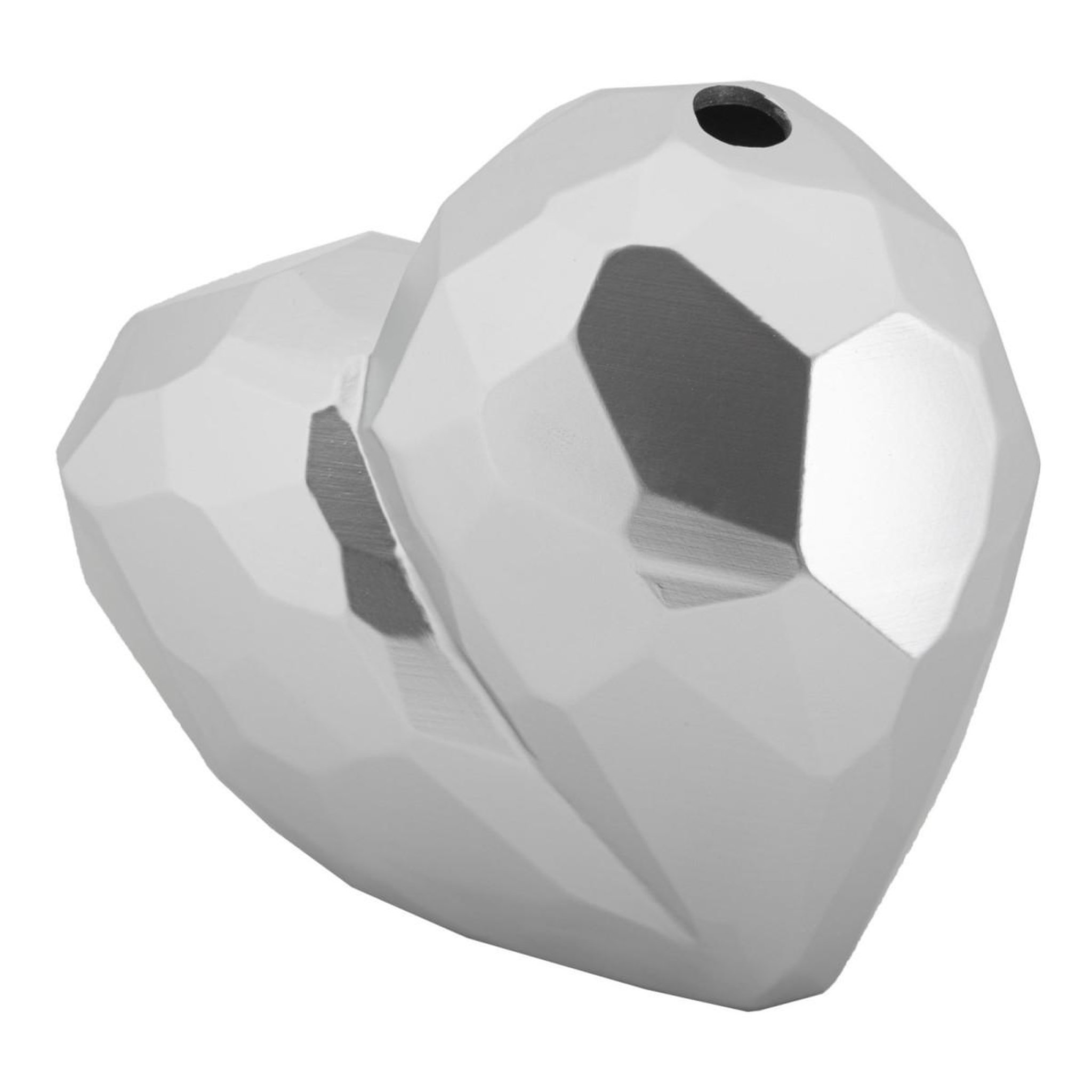 Voir la diapositive 3 : Paris Prix Vase design en résine  heart  19cm argent
