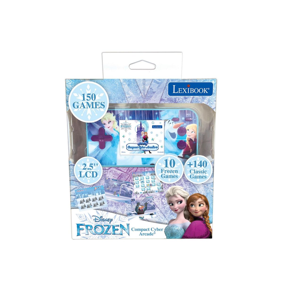 Lexibook Console de jeux portable couleur Frozen Cyber Arcade Pocket