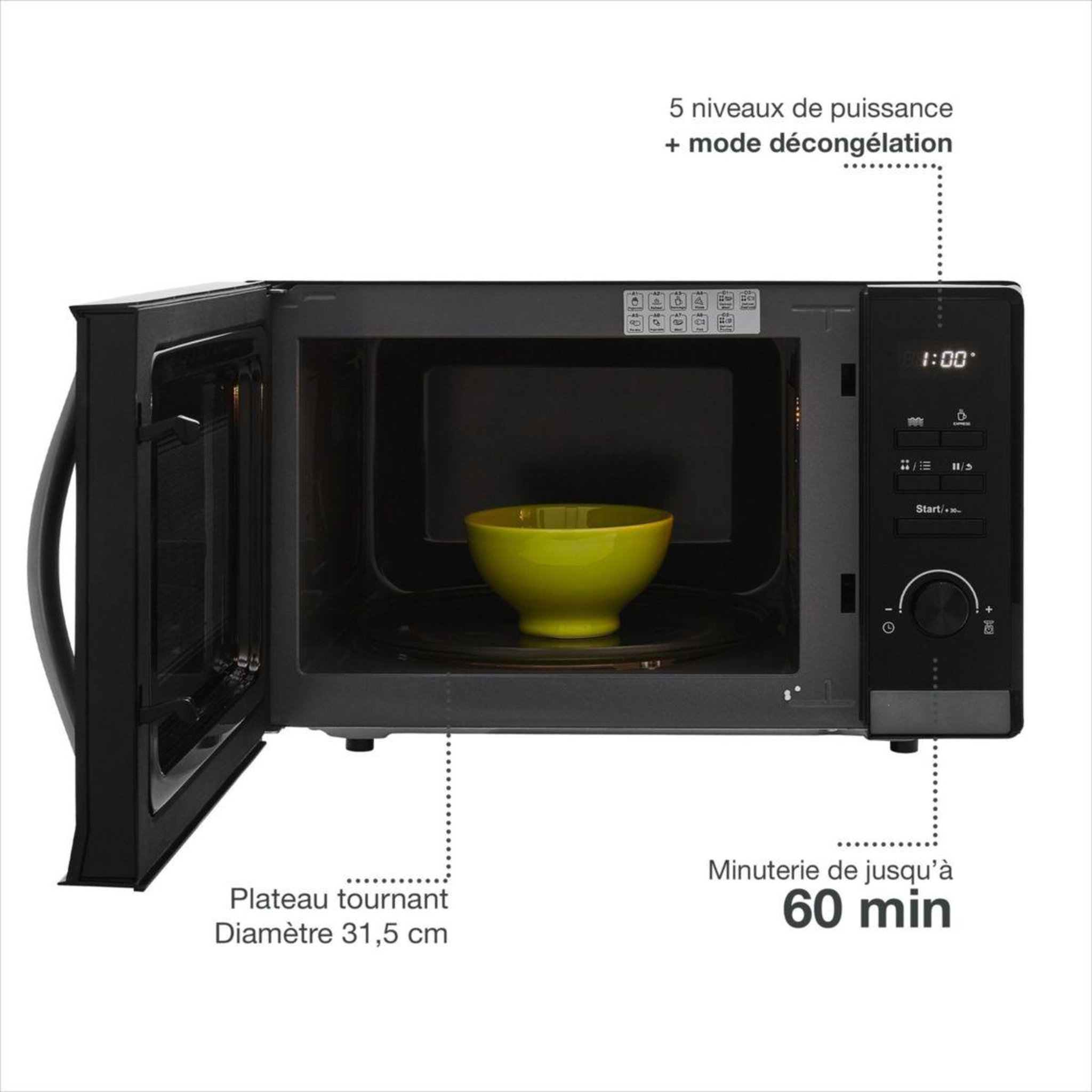 Voir la diapositive 4 : ESSENTIEL B Micro ondes EM302N