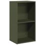 Voir la diapositive 2 : VIDAXL Portant de bois chauffage vert olive 40x30x75 cm