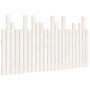 Voir la diapositive 2 : VIDAXL Tete de lit murale Blanc 146,5x3x80 cm Bois massif de pin