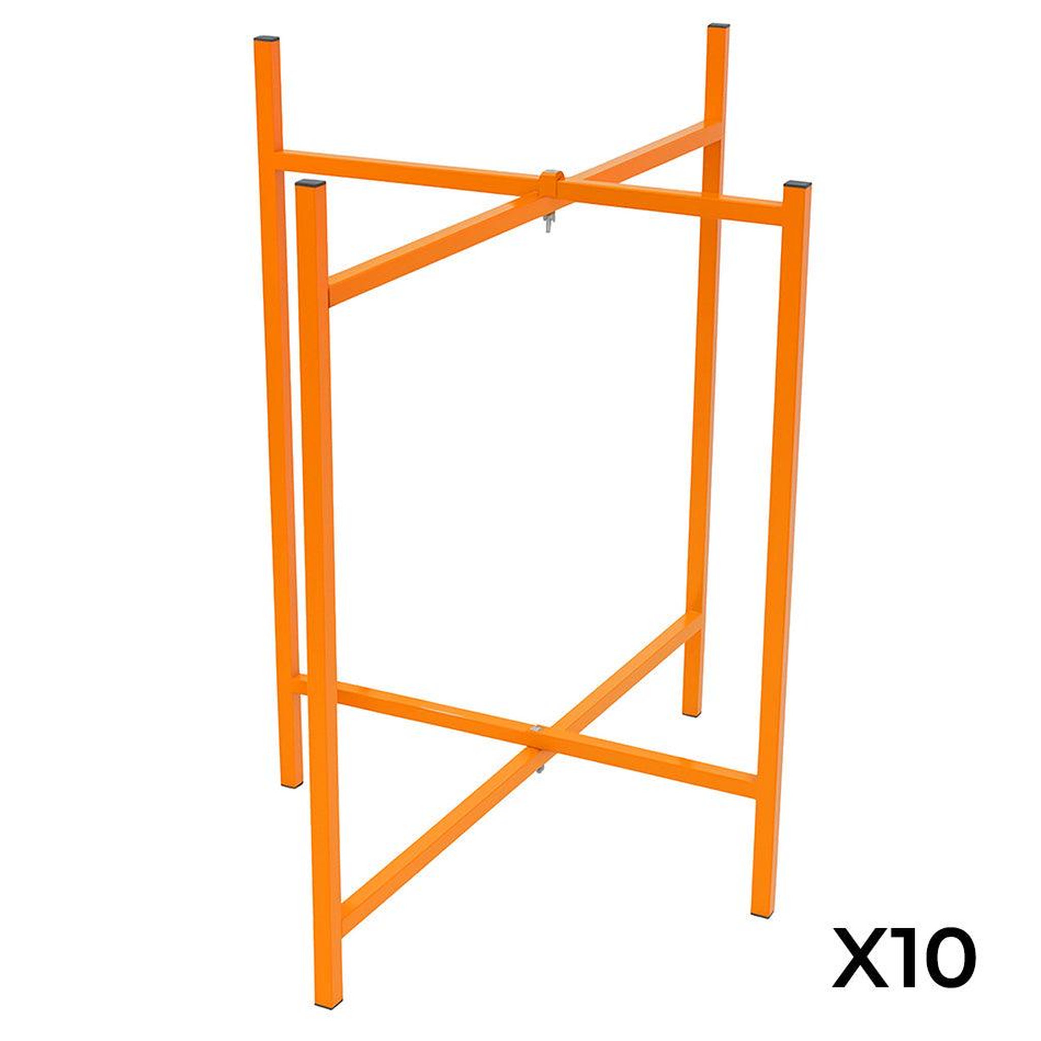 T-MECH Lot de 10 supports en x pour planches de mortier - 750 mm