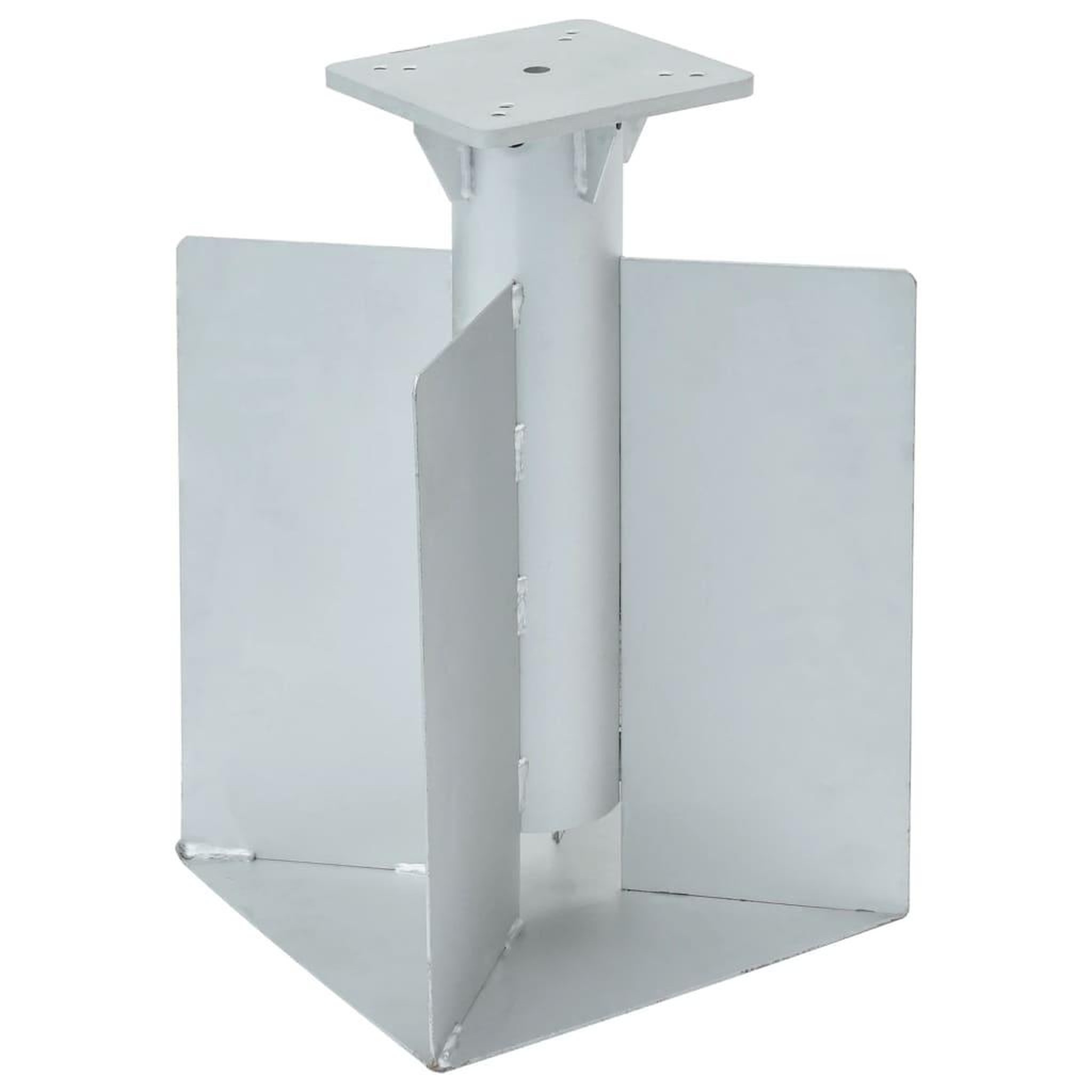 VIDAXL Base de parasol enterre argente 27,5x27,5x45 cm acier