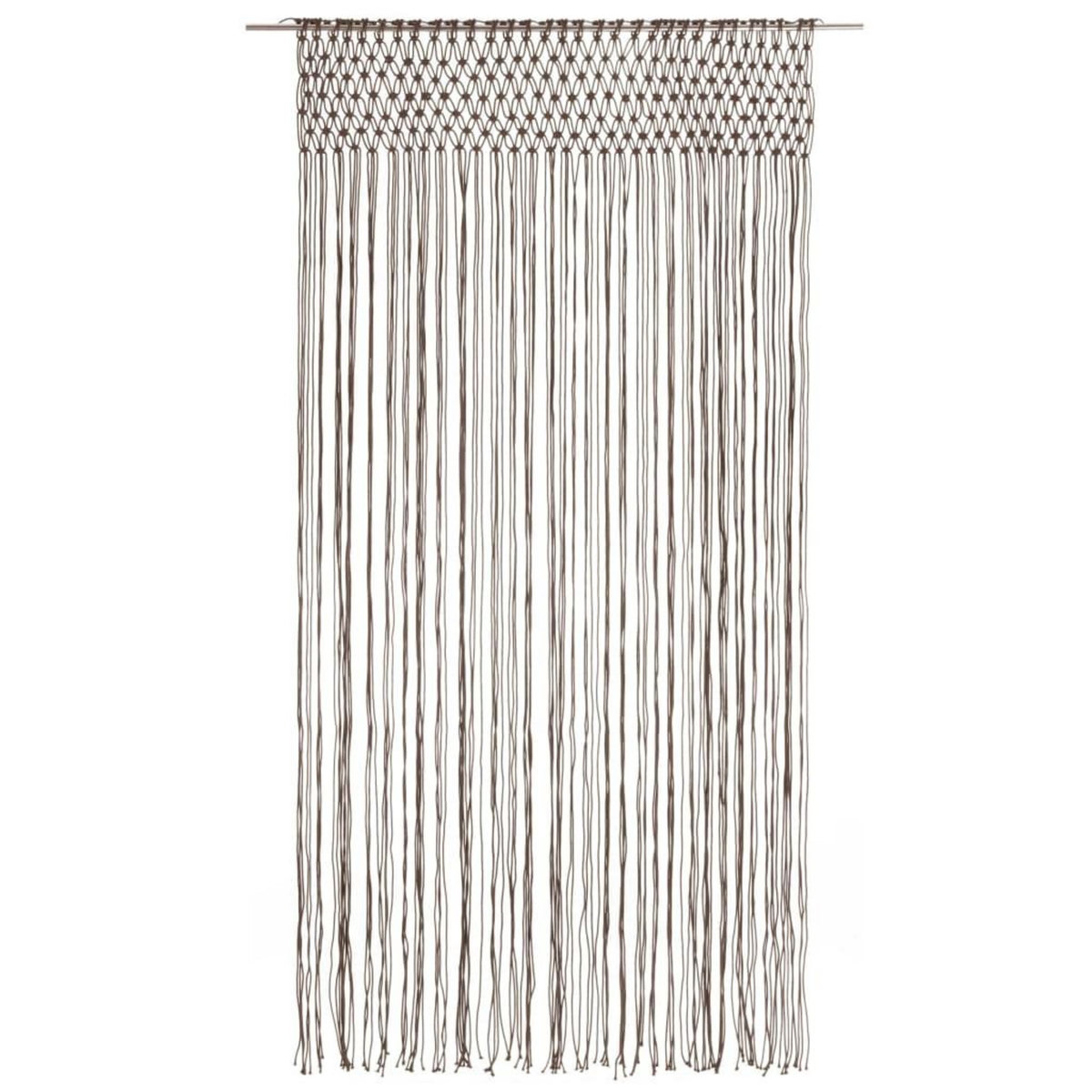 VIDAXL Rideau en macrame Taupe 140x240 cm Coton