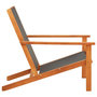 Voir la diapositive 4 : VIDAXL Chaise de jardin Noir Bois d'eucalyptus solide et textilene