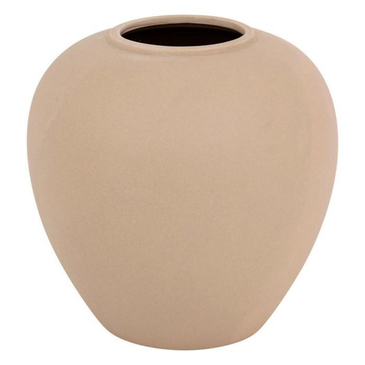 ATMOSPHERA Vase Boule en Dolomite  Rily  22cm Nude