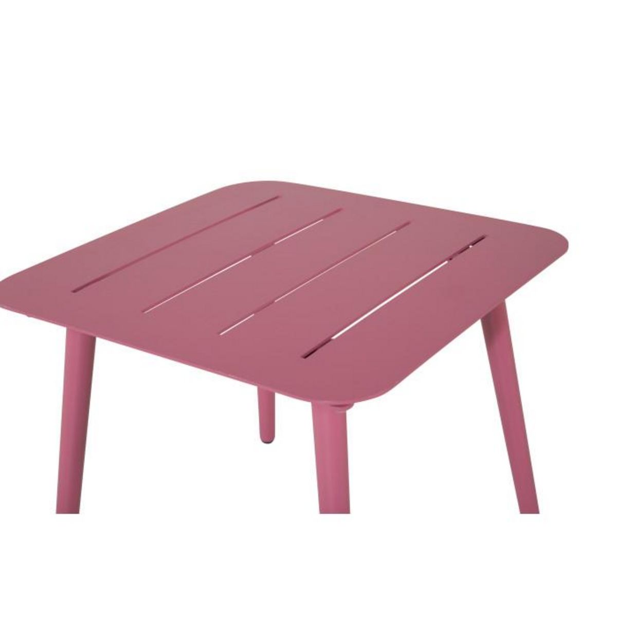 Paris Prix Table d'Appoint de Jardin Carrée  Lina  40cm Rose