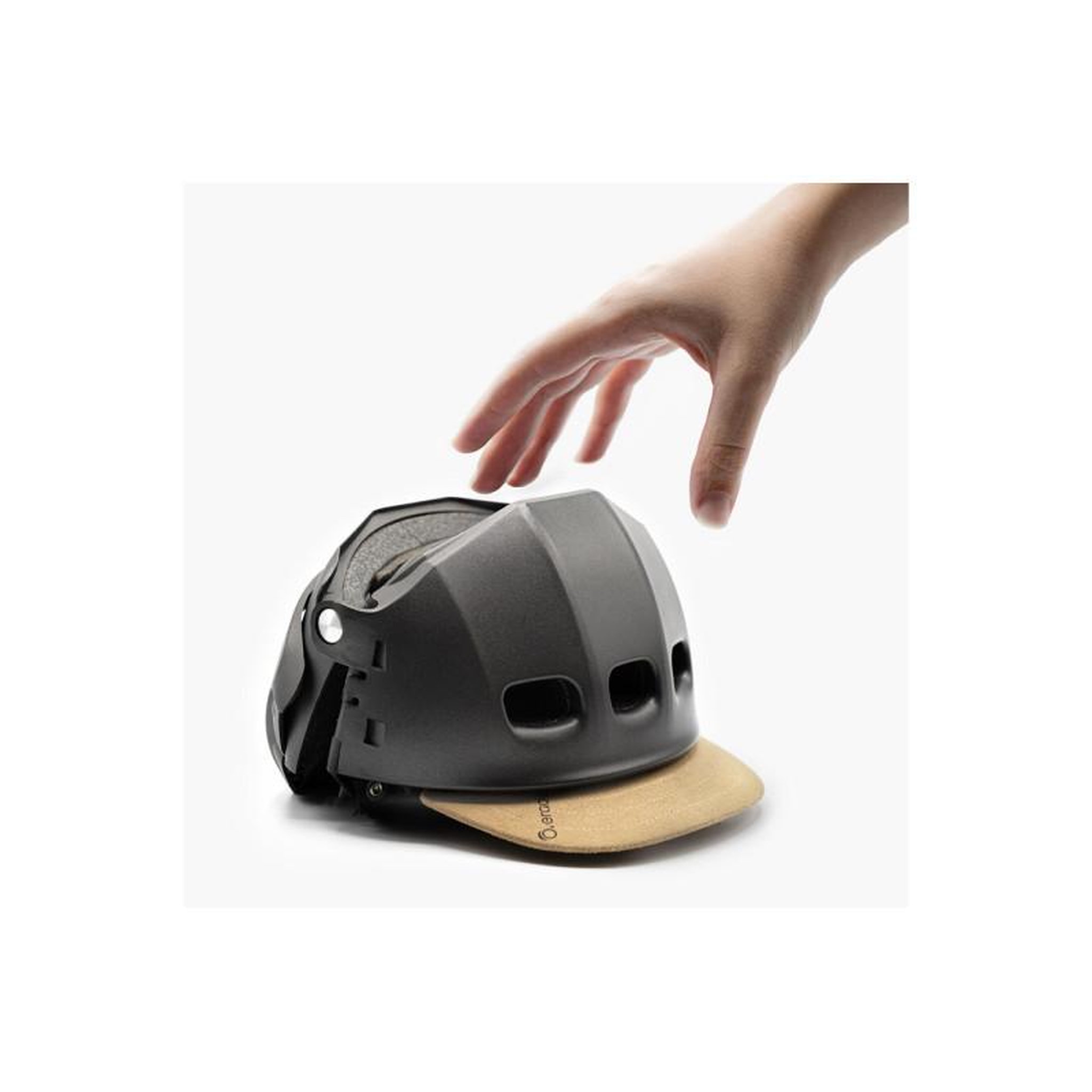 Voir la diapositive 2 : Overade Casque vélo Overade PLIXI TITANIUM GREY S M