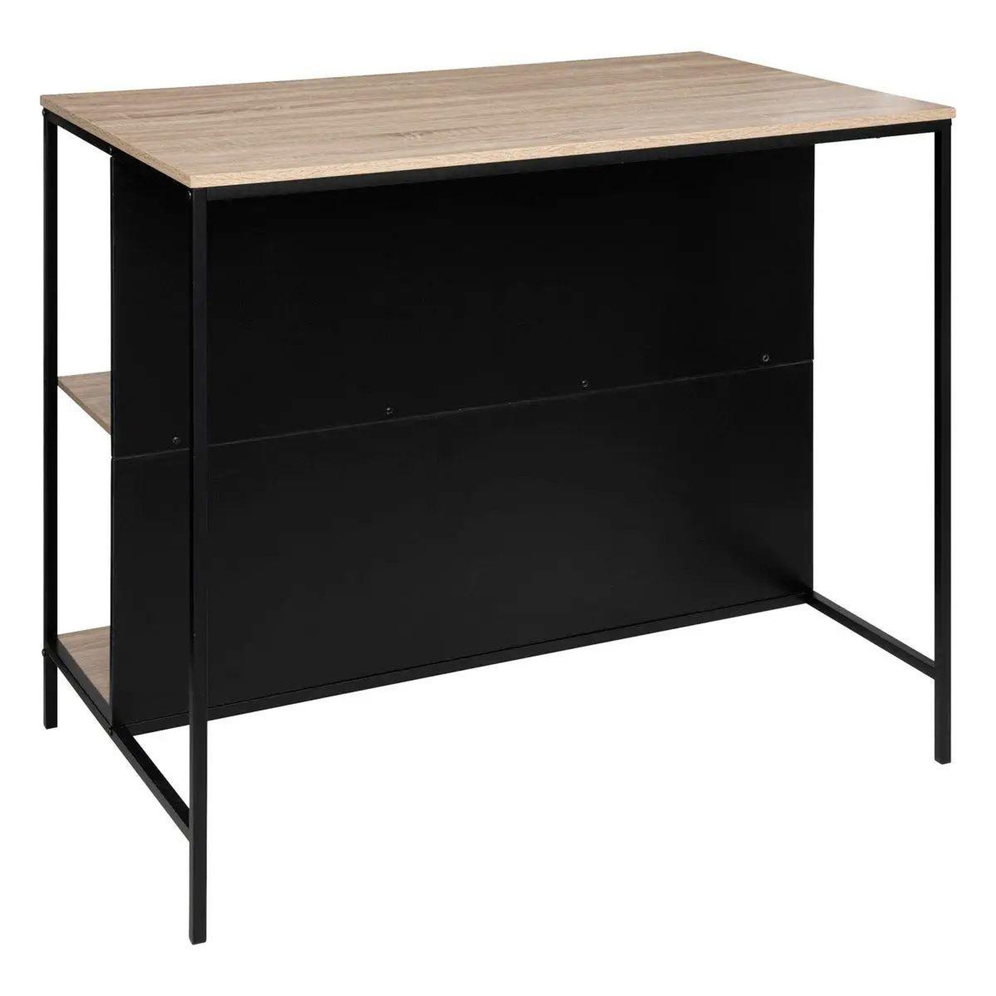 Voir la diapositive 2 : FIVE Ilot de cuisine design  aliaj  115cm naturel & noir