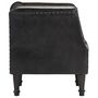 Voir la diapositive 3 : VIDAXL Chaise cabriolet Noir Cuir veritable de chevre