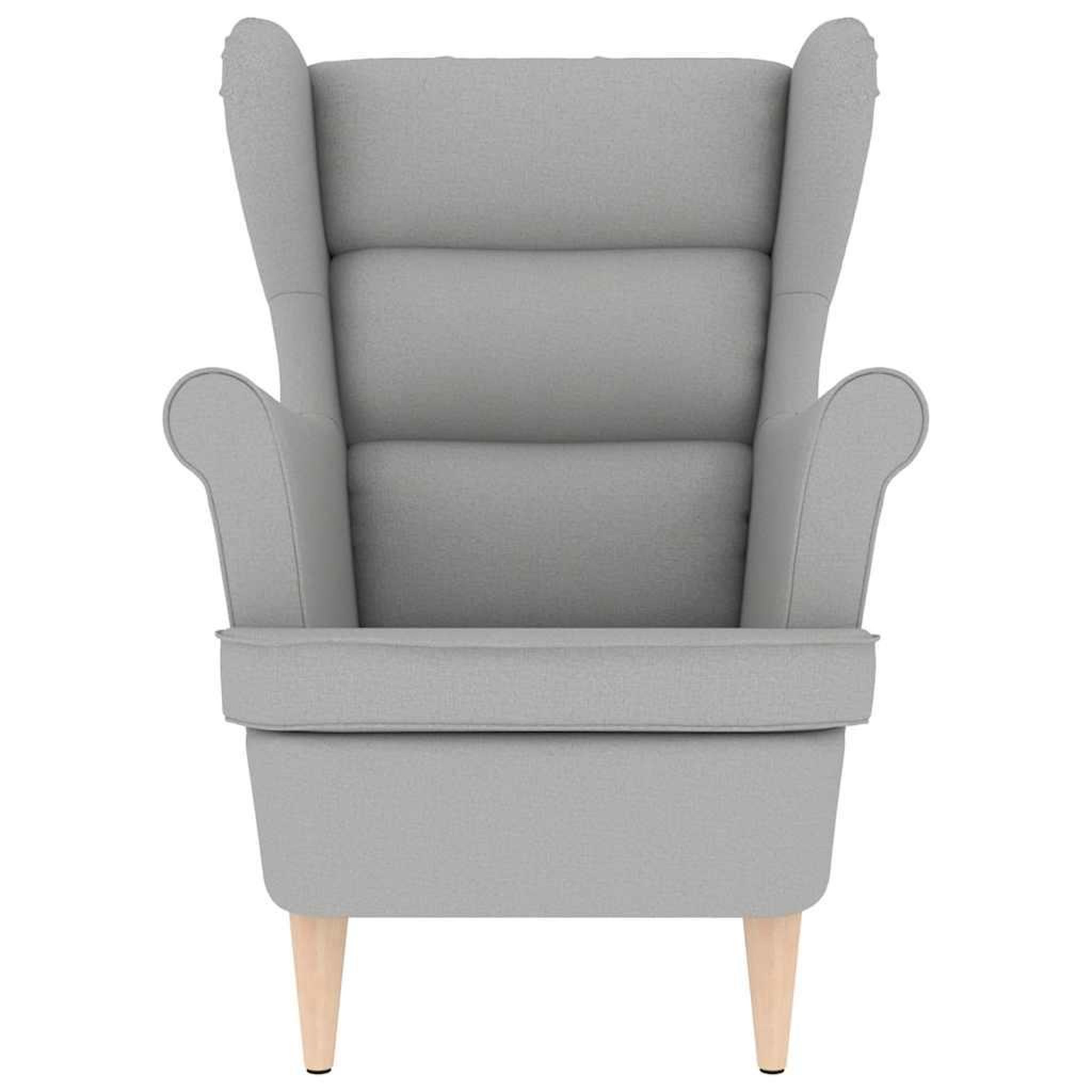 Voir la diapositive 4 : VIDAXL Fauteuil gris nuage 74x84x100 cm tissu