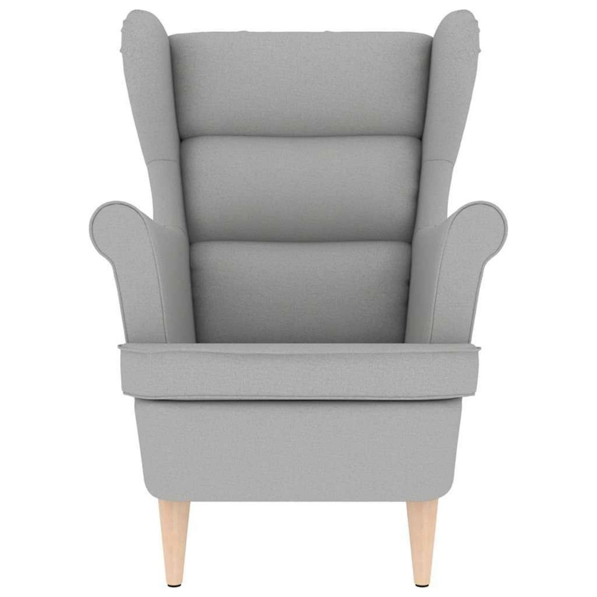 VIDAXL Fauteuil gris nuage 74x84x100 cm tissu