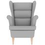Voir la diapositive 4 : VIDAXL Fauteuil gris nuage 74x84x100 cm tissu