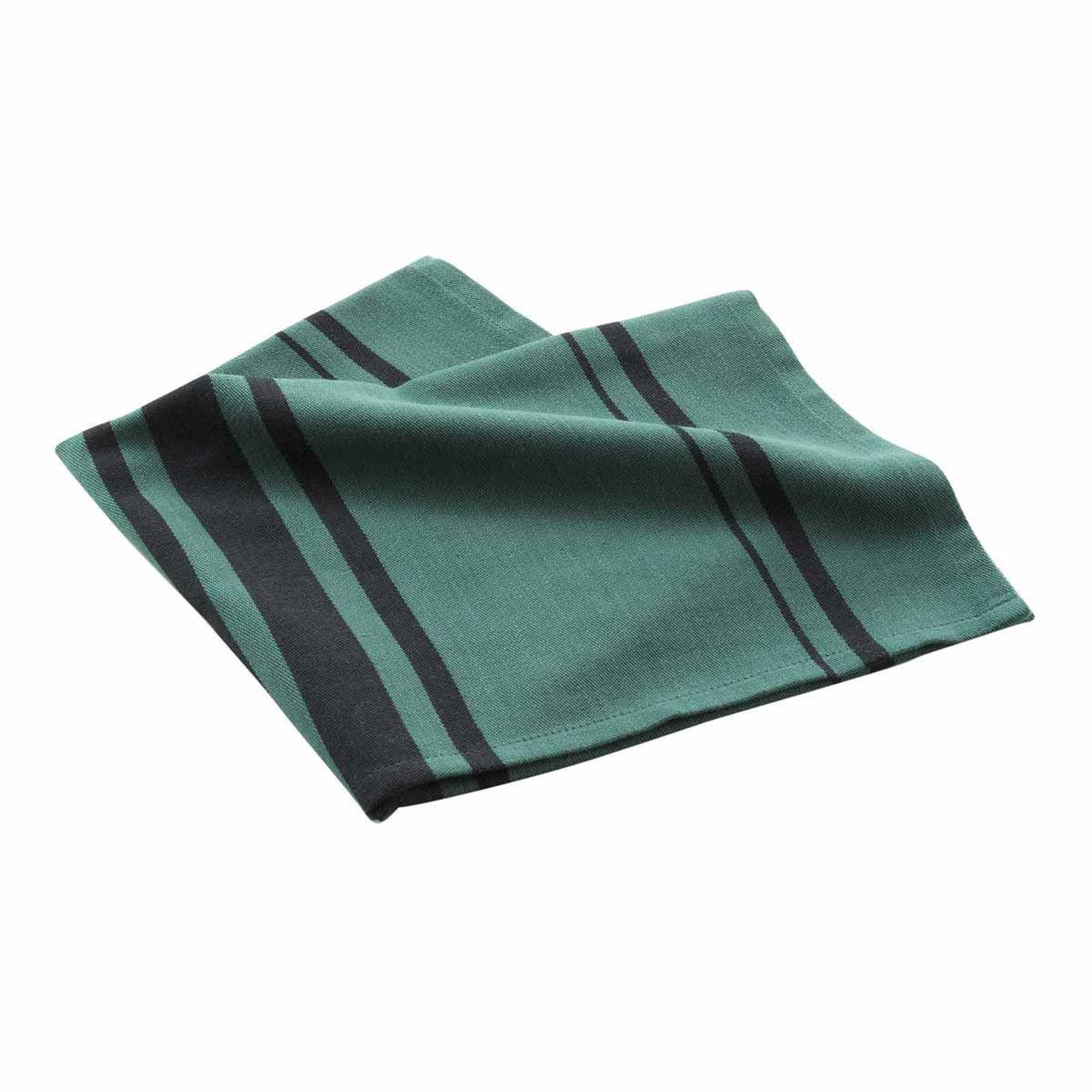 Douceur d'Intérieur Torchon en Coton Tissé  Comptoir  50x70cm Émeraude