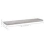 Voir la diapositive 6 : VIDAXL Etagere murale flottante Gris beton 90x23,5x3,8 cm MDF
