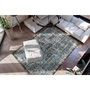 Voir la diapositive 2 : Paris Prix Tapis Imprimé Oriental à Poils Courts  Ariya  Bleu