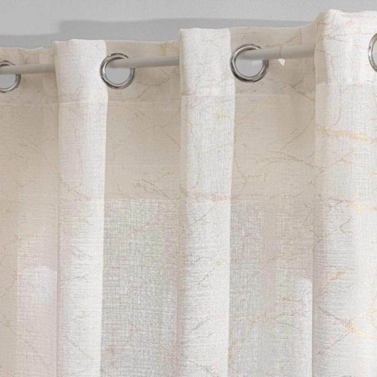 Paris Prix Rideau Voilage à Œillets  Marius  140x280cm Beige