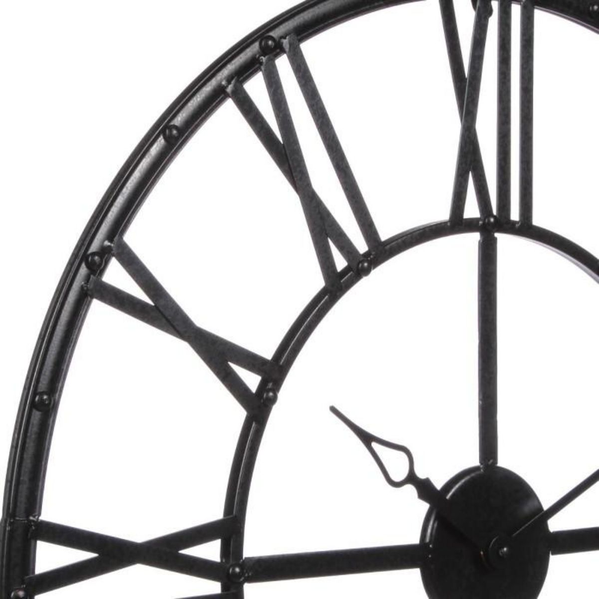 ATMOSPHERA Pendule Murale Métal  Vintage  70cm Noir