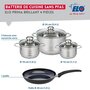 Voir la diapositive 2 : ELO Ensemble de 1 Poêle de cuisson 28 cm et 3 faitouts 14, 16 et 24 cm Elo Prima Brillant