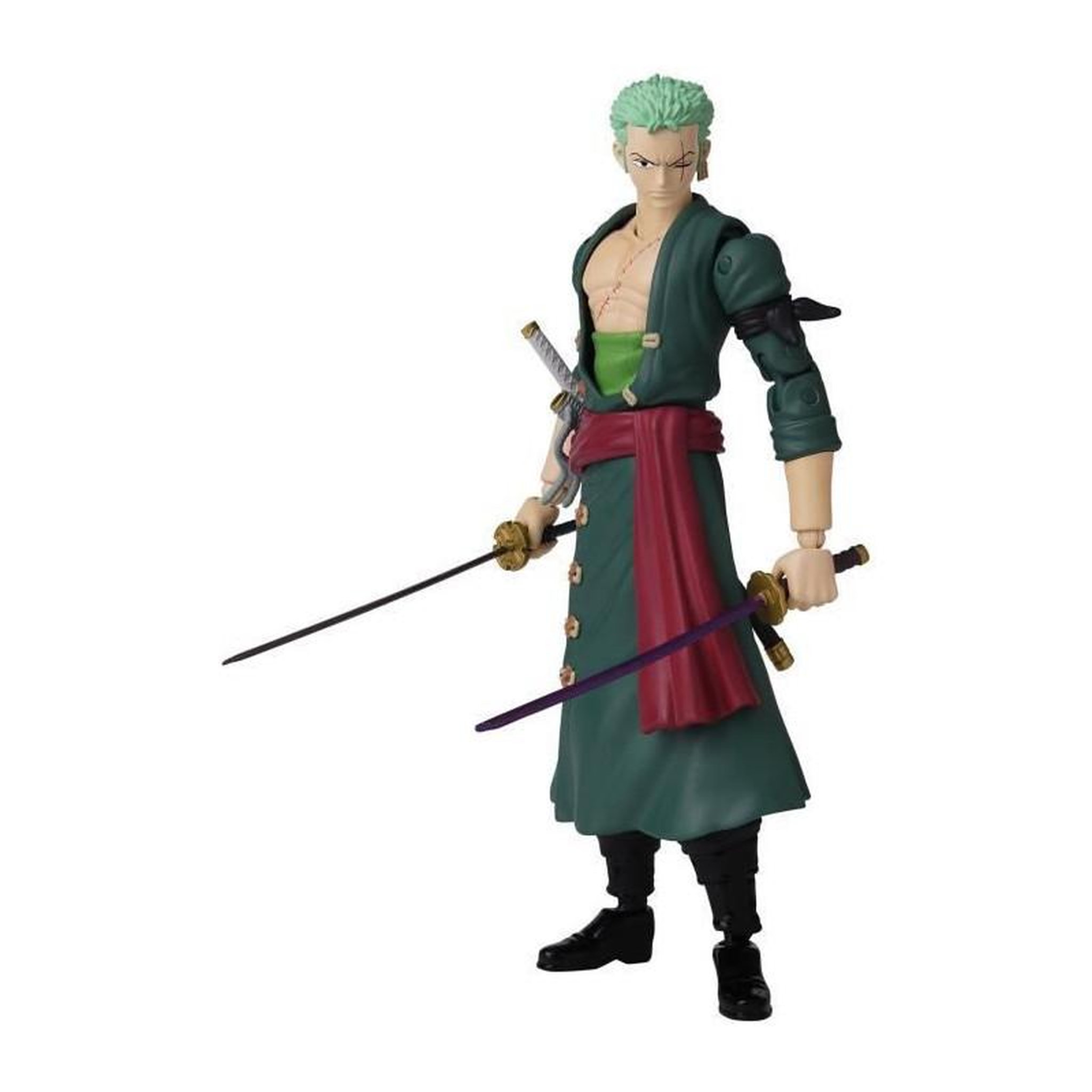 Voir la diapositive 3 : BANDAI BANDAI Anime Heroes - One Piece - Figurine Anime heroes 17 cm - Roronoa Zoro