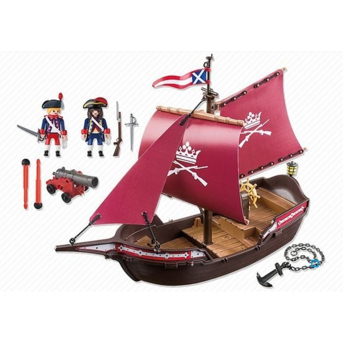 PLAYMOBIL 6681 - Pirates - Chaloupe des soldats