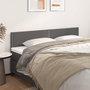 Voir la diapositive 1 : VIDAXL Tetes de lit 2 pcs Gris 100x5x78/88 cm Similicuir