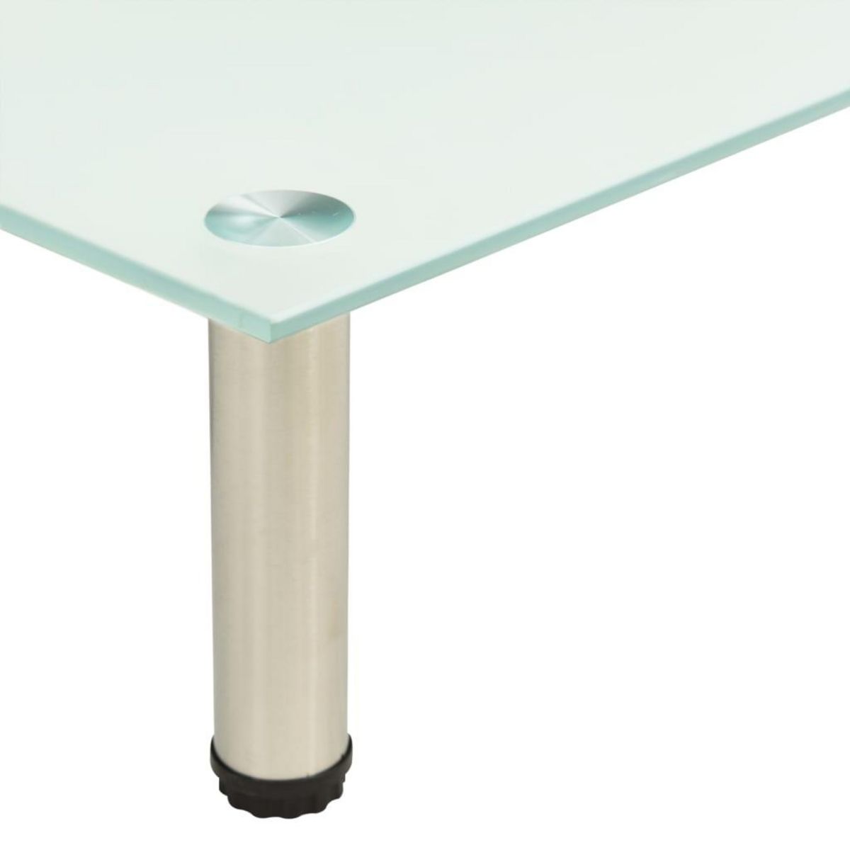 VIDAXL Meuble TV Givre 40x35x17 cm Verre trempe