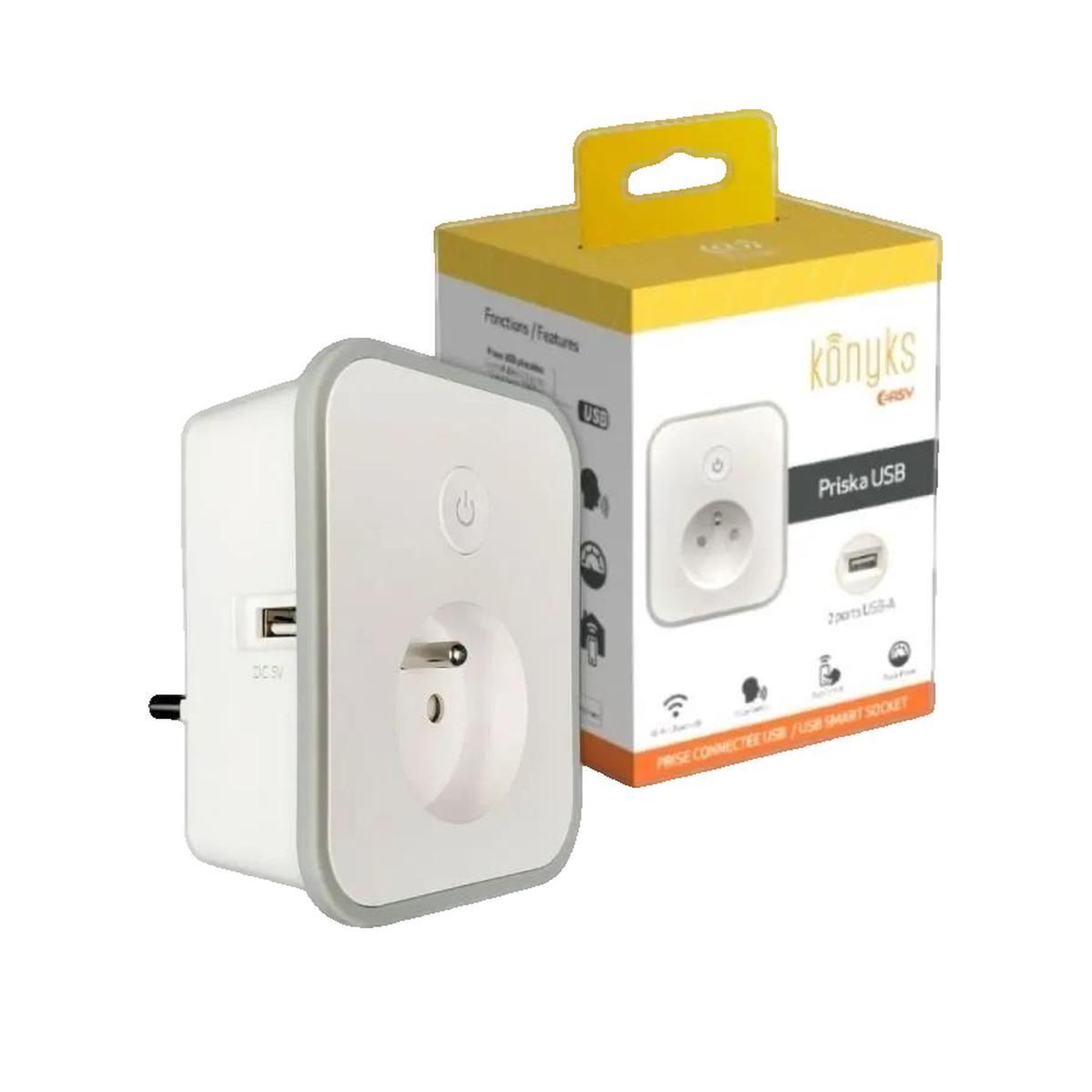 KONYKS Prise connectée Konyks Priska USB avec 2 ports USB