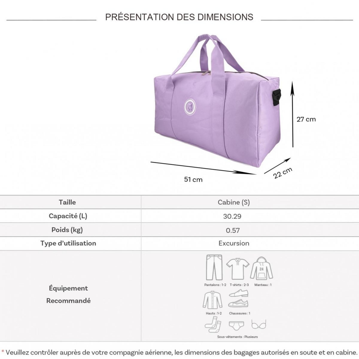 Cactus Sac de voyage week-end 30L sans roulettes